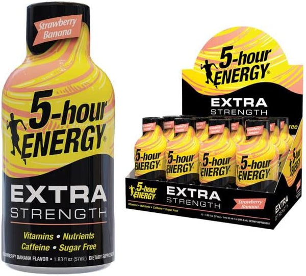 5-hour ENERGY® Extra Strength Strawberry Banana 12 Bottles 5-hour ENERGY® Extra Strength Strawberry Banana 12 Bottles