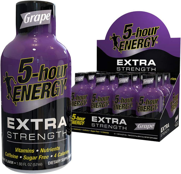Grape Extra Strength 5-hour ENERGY® - 12 Bottles Grape Extra Strength 5-hour ENERGY® - 12 Bottles