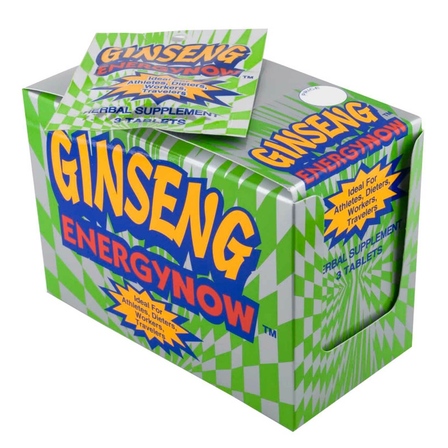 Ginseng Energy Now, Herbal Supplements (24 Packs x 3 Tablets in Each)