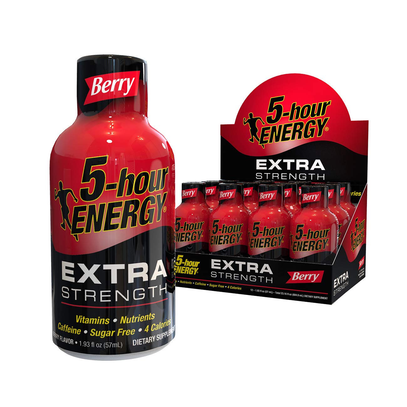 5 Hour Energy EXTRA STRENGTH Berry Discount Pack 24 Bottles