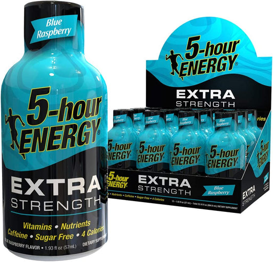 5 Hour Energy Extra Strength Blue Raspberry Discount Pack 48 Bottles