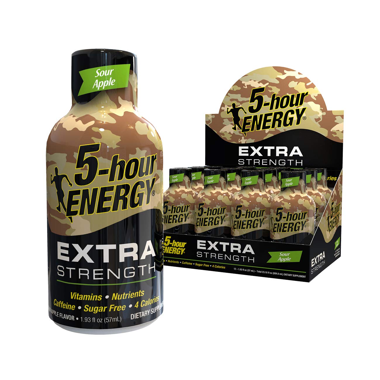 Sour Apple - 5 Hour Energy Extra Strength Wholesale 18 Boxes